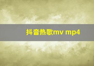 抖音热歌mv mp4